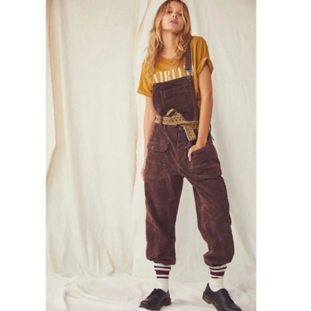 Free people x Iris cord overalls